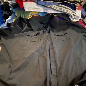 4xb black murano long sleeve button up used